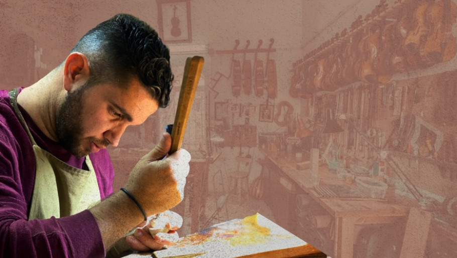 מרמאללה לעולם: שחאדה שלאלדה – יוצר הכינורות הפלסטיני